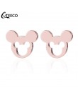 CUTEECO 2019 luksusowa cyrkonia Mickey Minnie stadniny kolczyki Crystal Fit marka kolczyki dla kobiet dzieci dziewczyny modna bi