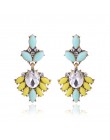 17 kolorów Vintage Antique złoty przezroczysty Rhinestone kolczyki dla kobiet Bijoux Brincos prezent bożonarodzeniowy dla kobiet