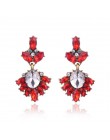 17 kolorów Vintage Antique złoty przezroczysty Rhinestone kolczyki dla kobiet Bijoux Brincos prezent bożonarodzeniowy dla kobiet