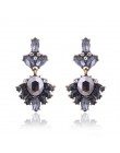 17 kolorów Vintage Antique złoty przezroczysty Rhinestone kolczyki dla kobiet Bijoux Brincos prezent bożonarodzeniowy dla kobiet