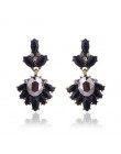 17 kolorów Vintage Antique złoty przezroczysty Rhinestone kolczyki dla kobiet Bijoux Brincos prezent bożonarodzeniowy dla kobiet