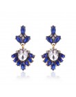 17 kolorów Vintage Antique złoty przezroczysty Rhinestone kolczyki dla kobiet Bijoux Brincos prezent bożonarodzeniowy dla kobiet
