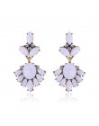 17 kolorów Vintage Antique złoty przezroczysty Rhinestone kolczyki dla kobiet Bijoux Brincos prezent bożonarodzeniowy dla kobiet