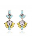 17 kolorów Vintage Antique złoty przezroczysty Rhinestone kolczyki dla kobiet Bijoux Brincos prezent bożonarodzeniowy dla kobiet