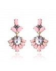 17 kolorów Vintage Antique złoty przezroczysty Rhinestone kolczyki dla kobiet Bijoux Brincos prezent bożonarodzeniowy dla kobiet