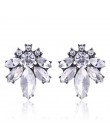 17 kolorów Vintage Antique złoty przezroczysty Rhinestone kolczyki dla kobiet Bijoux Brincos prezent bożonarodzeniowy dla kobiet