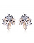 17 kolorów Vintage Antique złoty przezroczysty Rhinestone kolczyki dla kobiet Bijoux Brincos prezent bożonarodzeniowy dla kobiet