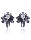 17 kolorów Vintage Antique złoty przezroczysty Rhinestone kolczyki dla kobiet Bijoux Brincos prezent bożonarodzeniowy dla kobiet