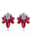 17 kolorów Vintage Antique złoty przezroczysty Rhinestone kolczyki dla kobiet Bijoux Brincos prezent bożonarodzeniowy dla kobiet