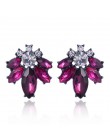 17 kolorów Vintage Antique złoty przezroczysty Rhinestone kolczyki dla kobiet Bijoux Brincos prezent bożonarodzeniowy dla kobiet