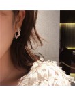 MENGJIQIAO Vintage japonia koreański koło kolorowe kryształowe kolczyki moda imitacja perły Boucle D'oreille biżuteria dziewczęc