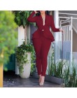 Plus rozmiar biurowa, damska Blue Pink 2 dwuczęściowy zestaw topy i spodnie elegancka kobieta Casual Business dopasowany garnitu