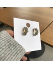 MENGJIQIAO Vintage japonia koreański koło kolorowe kryształowe kolczyki moda imitacja perły Boucle D'oreille biżuteria dziewczęc
