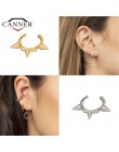 1 szt. Europejskie i amerykańskie 925 Sterling Silver nausznice dla kobiet geometryczne złote srebrne klipsy bez przekłuwania