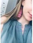 3 warstwowe artystyczne z frędzlami luksusowe modne kolczyki z frędzlem Boho indyjska biżuteria kolczyki Boho valentine kolczyki