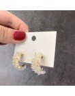 MENGJIQIAO Vintage japonia koreański koło kolorowe kryształowe kolczyki moda imitacja perły Boucle D'oreille biżuteria dziewczęc