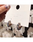 MENGJIQIAO Vintage japonia koreański koło kolorowe kryształowe kolczyki moda imitacja perły Boucle D'oreille biżuteria dziewczęc
