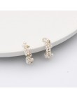 MENGJIQIAO Vintage japonia koreański koło kolorowe kryształowe kolczyki moda imitacja perły Boucle D'oreille biżuteria dziewczęc