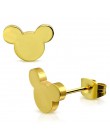 Todorova piękny Cartoon Mickey stadniny kolczyki dla kobiet dziewczyn dzieci prezent urodzinowy Cute Animal myszy kolczyk czarny