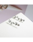 Księżyc gwiazda ucho Climber Tiny Star Moon stadniny kolczyki dla kobiet codziennie nastolatek dzień matki niebiański prezent ur