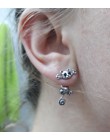 CHENGXUN New Fashion słodki kociak Stud zestaw kolczyków dla kobiet dziewczynki dla dzieci dziecko dzieci biżuteria dla zwierząt