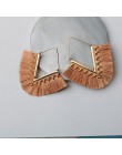 2019 nowe kolczyki Tassel dla kobiet Boheimian Retro V kształt liny frędzle spadek kolczyki wesele etniczne kolczyki zwisają