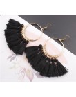 2019 nowe kolczyki Tassel dla kobiet Boheimian Retro V kształt liny frędzle spadek kolczyki wesele etniczne kolczyki zwisają