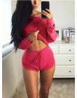 Nowe letnie 5 kolorów zestawy dla kobiet przycięte topy zestaw szortów 2 sztuk kobiet dres bawełna mieszanka t-shirty szorty