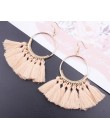 3 warstwowe artystyczne z frędzlami luksusowe modne kolczyki z frędzlem Boho indyjska biżuteria kolczyki Boho valentine kolczyki
