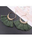 3 warstwowe artystyczne z frędzlami luksusowe modne kolczyki z frędzlem Boho indyjska biżuteria kolczyki Boho valentine kolczyki