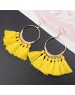 3 warstwowe artystyczne z frędzlami luksusowe modne kolczyki z frędzlem Boho indyjska biżuteria kolczyki Boho valentine kolczyki