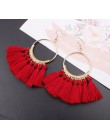 3 warstwowe artystyczne z frędzlami luksusowe modne kolczyki z frędzlem Boho indyjska biżuteria kolczyki Boho valentine kolczyki