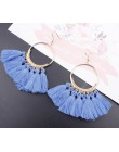 3 warstwowe artystyczne z frędzlami luksusowe modne kolczyki z frędzlem Boho indyjska biżuteria kolczyki Boho valentine kolczyki