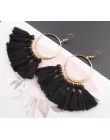 3 warstwowe artystyczne z frędzlami luksusowe modne kolczyki z frędzlem Boho indyjska biżuteria kolczyki Boho valentine kolczyki