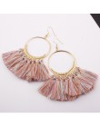 3 warstwowe artystyczne z frędzlami luksusowe modne kolczyki z frędzlem Boho indyjska biżuteria kolczyki Boho valentine kolczyki