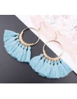 3 warstwowe artystyczne z frędzlami luksusowe modne kolczyki z frędzlem Boho indyjska biżuteria kolczyki Boho valentine kolczyki