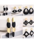 WYBU Summer Style złote kolczyki Drop dla kobiet Geomatric czarne długie wiszące kolczyki trójkąt Bts biżuteria Earing biżuterja