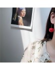MENGJIQIAO 2019 nowa japonia koreański Cherry Shaped spadek kolczyki dla kobiet słodkie dziewczyny śliczne Brincos Line Pendient