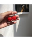 MENGJIQIAO 2019 nowa japonia koreański Cherry Shaped spadek kolczyki dla kobiet słodkie dziewczyny śliczne Brincos Line Pendient