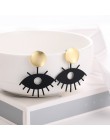 WYBU Summer Style złote kolczyki Drop dla kobiet Geomatric czarne długie wiszące kolczyki trójkąt Bts biżuteria Earing biżuterja