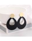 WYBU Summer Style złote kolczyki Drop dla kobiet Geomatric czarne długie wiszące kolczyki trójkąt Bts biżuteria Earing biżuterja