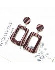 Nowe zwisają duże okrągłe kolczyki dla kobiet moda Handmade kwadratowe geometryczne kolczyki 2019 oświadczenie spadek kolczyki