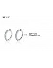 ModaOne proste Earcuff gustowne cyrkon nausznice dla kobiet 925 Sterling Silver biżuteria z nausznikami dla dziewczyny pendiente