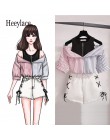 Plus rozmiar 2 sztuk zestawy z krótkimi spodenkami lato słodki koreański off shoulder topy i szorty 2 sztuk zestawy kobiety odzi