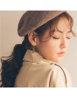 HUANZHI 2019 Half Crescent Chic minimalistyczny klasyczny stop elegancki Hoop kolczyki dla kobiet dziewczyna Wedding Party biżut