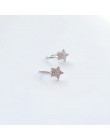 Nowy śliczne koreański styl AAA Cezch cyrkon mała gwiazda Non klips kolczyk Ear Cuff kolczyk tragus 2018 Femme Bijoux Brincos