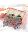 BRAVEKISS Vintage kształt liścia spadek kolczyki dla kobiet Boho wydrążona biżuteria Trendy koreański kolczyk 2019 nowy BPE1401
