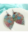 BRAVEKISS Vintage kształt liścia spadek kolczyki dla kobiet Boho wydrążona biżuteria Trendy koreański kolczyk 2019 nowy BPE1401