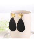WYBU Summer Style złote kolczyki Drop dla kobiet Geomatric czarne długie wiszące kolczyki trójkąt Bts biżuteria Earing biżuterja