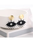 WYBU Summer Style złote kolczyki Drop dla kobiet Geomatric czarne długie wiszące kolczyki trójkąt Bts biżuteria Earing biżuterja